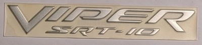 2008-2010 DODGE VIPER SRT-10 DECAL EMBLEM NAMEPLATE OEM NEW MOPAR WN81XZAAB