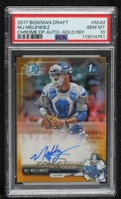 2017 Bowman Draft Chrome Pick Gold Refractor 11/50 MJ Melendez PSA 10 Auto u0h