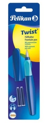 4012700814746 Pióro wieczne twist deep blue + 2 naboje Herlitz