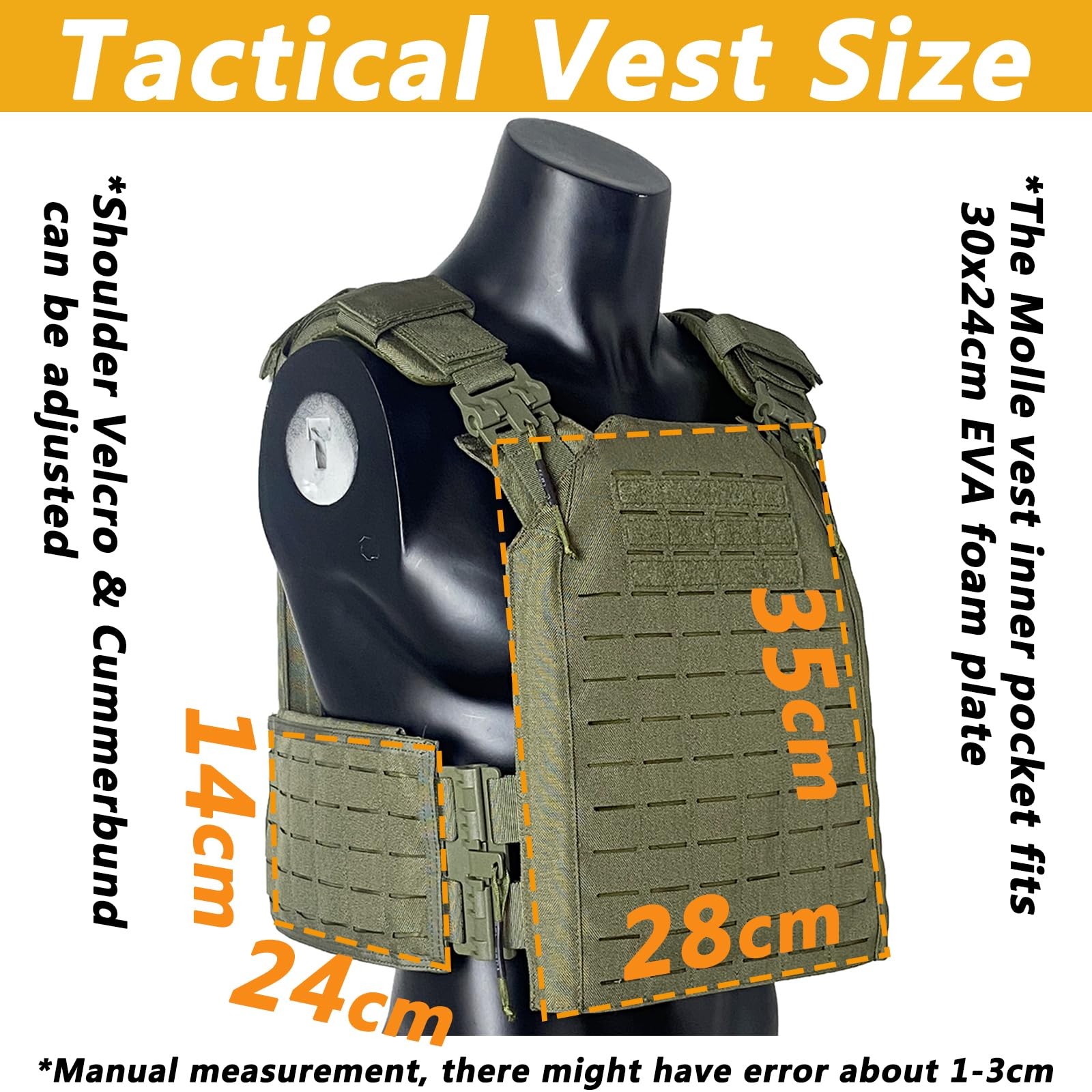 TWINFALCONS Tactical Hunting Vest Nylon Outdoor Waist Gear Adjustable New