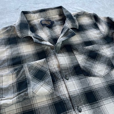Pendleton Men's Plaid Flannel Shirt Long Sleeve Button Up Size Large