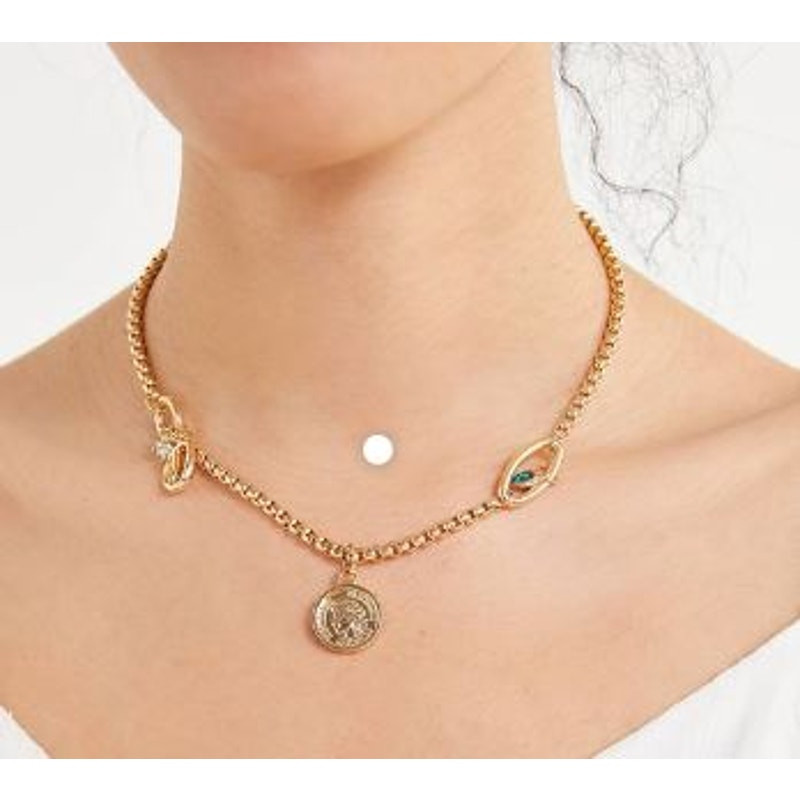 Urban Outfitters Women's Talia Statement Gem Stone Charm Necklace NWT 26