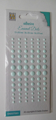 Enamel Dots Baby blau unterschiedliche Größen ENDOT003 Nellies Choice