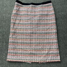 Talbots Tweed Straight Pencil Skirt Womens Size 6 Multicolor Casual Preppy