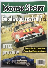 Motor Sport April 1994 Magazine Vintage In Good Condition
