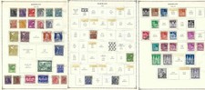 1947-48   49 POSTAGE STAMPS FROM GERMANY ON ALBUM PAGES