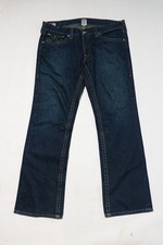 True Religion Ricky Jeans 38x34 Blue Flap Pockets Made In USA