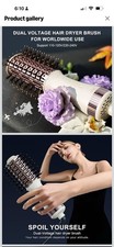 4-In-1 Travel Dual Voltage Hair Dryer Brush Blow Dryer Brush,Portable 2 Inch Min