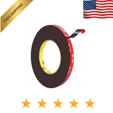15ft 1/4" Double Sided Tape Heavy Duty 3M VHB Adhesive Waterproof Auto Acrylic
