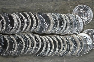Full Roll of Type B 1963 Beautiful Uncirculated Washington Quarters!!! 40 coins