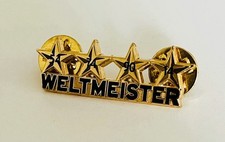 Deutschland Weltmeister Pin 4 Sterne 54 74 90 14 Anstecker Gold WM Fu&szlig;ball RAR