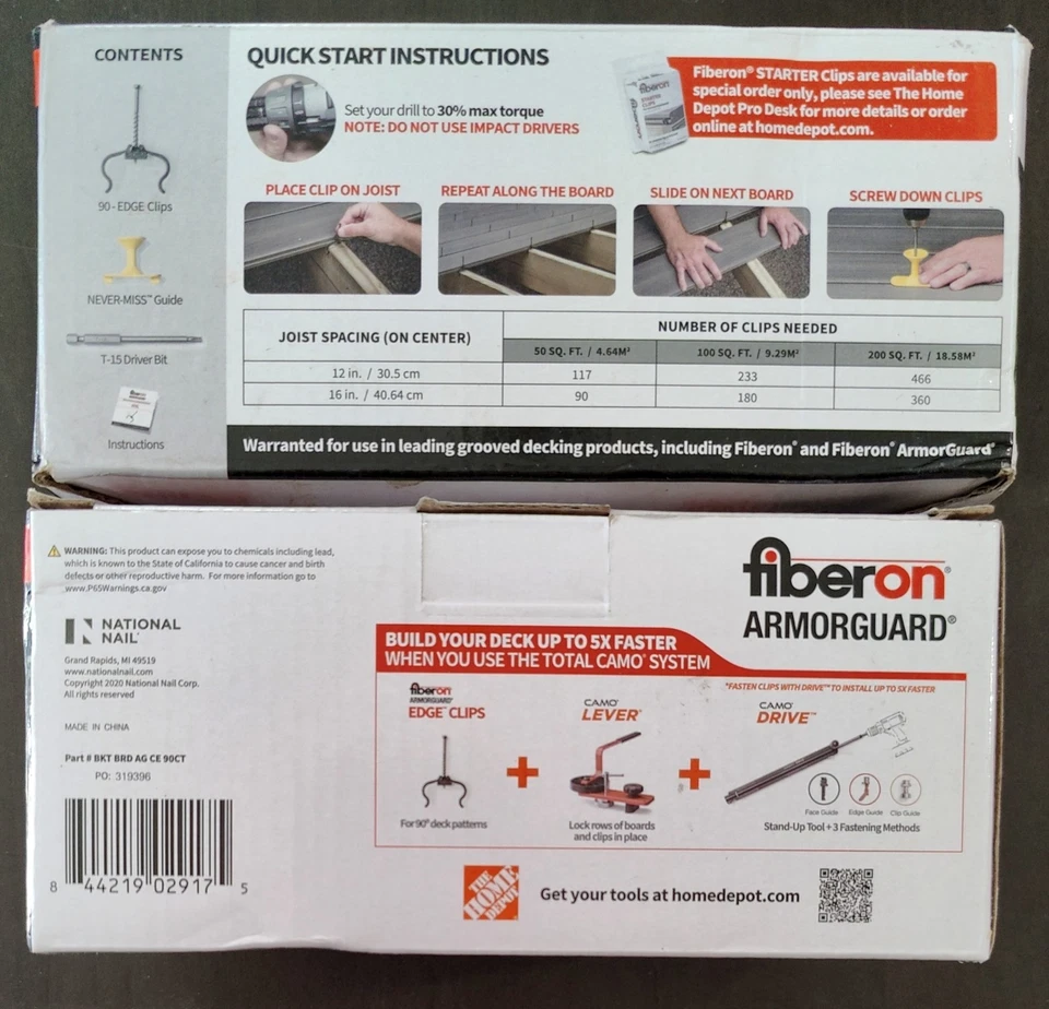 (2) Paquete CAMO ArmorGuard EDGE Clip de Mazo Oculto (90 unidades cada uno) NUEVO Sellado EE. UU. Foto 3 de 3