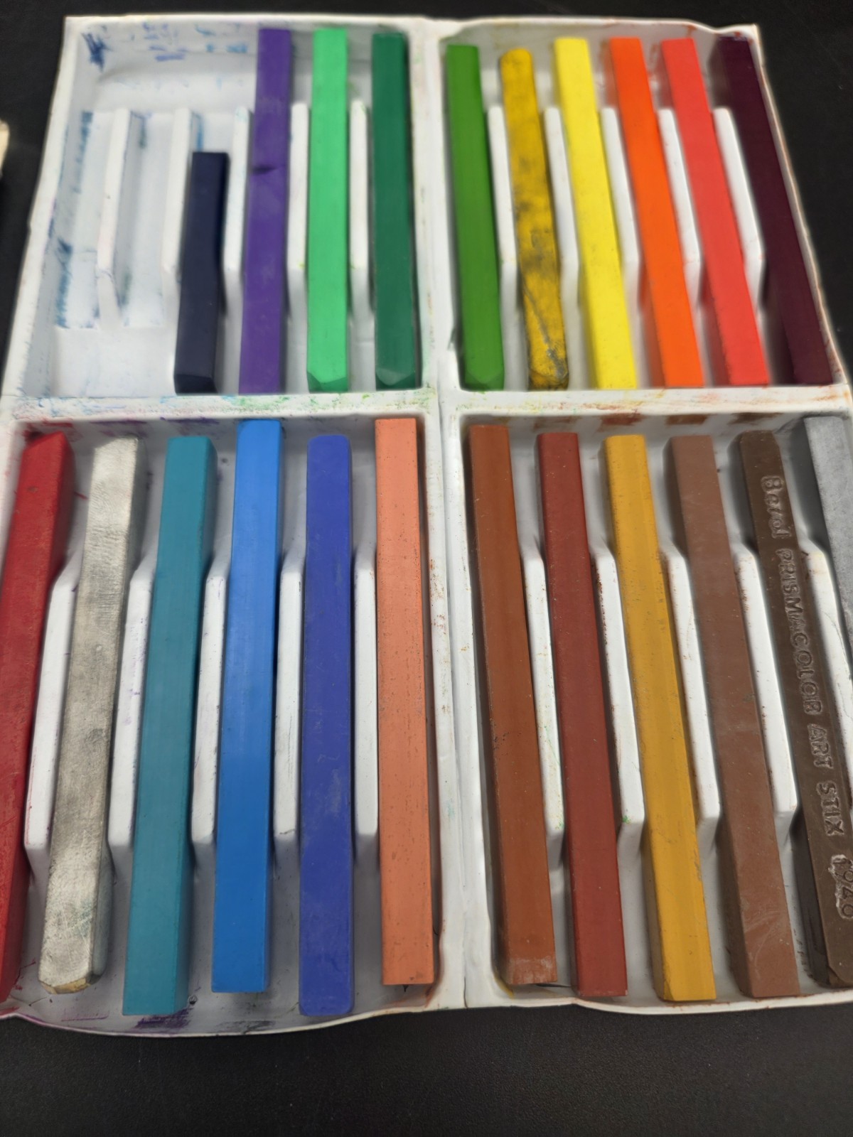 Vintage Berol Prismacolor Art Stix Set #1953  22 Colors (Missing 2)