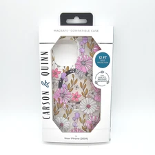 Carson & Quinn for Apple iPhone 16 Case Compatible with MagSafe Blissfull Blooms