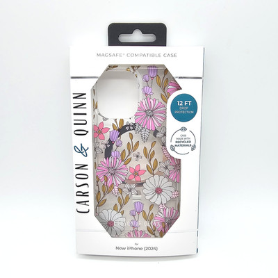 Carson & Quinn for Apple iPhone 16 Case Compatible with MagSafe Blissfull Blooms