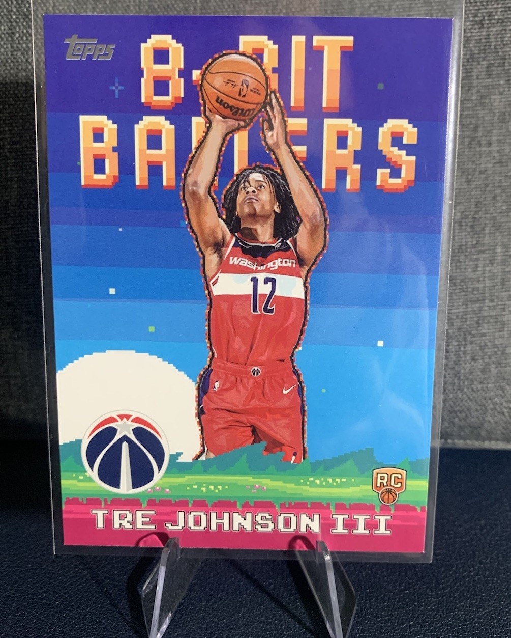 Tre Johnson III 2025-26 Topps Basketball 8-Bit Ballers #8B-36 RC - Wizards