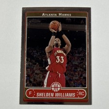 Topps Chrome Shelden Williams Rookie #171 Atlanta Hawks 2006-07 NBA Card
