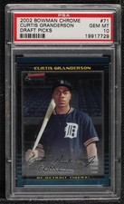 2002 Bowman Chrome Draft Picks & Prospects Curtis Granderson PSA 10 GEM MT b7i