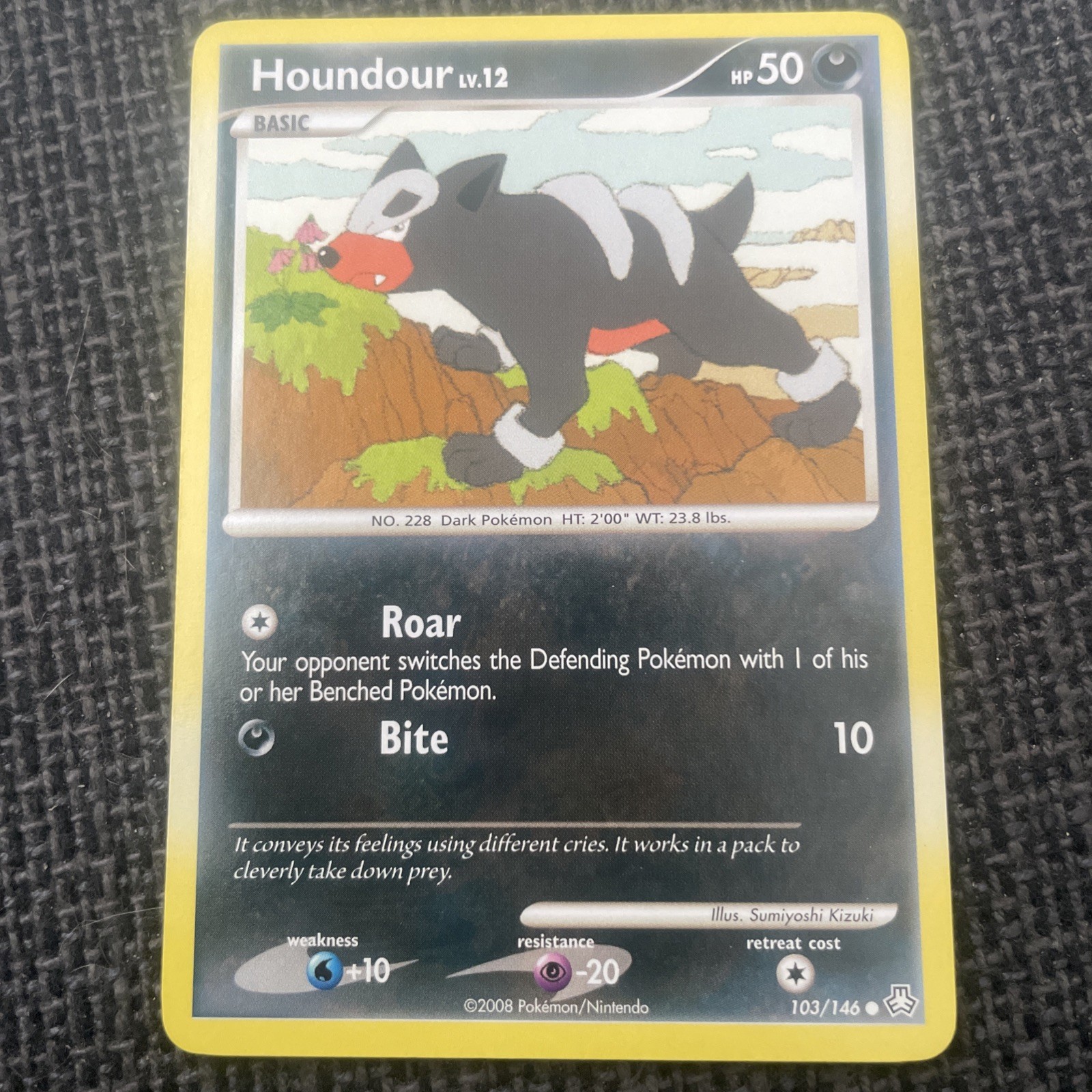 Houndour - 103/146 - Legends Awakened - Common - Pokemon Card - LP