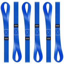 Soft Loop Tie Down Straps 6 Pack - 1,500 Load...