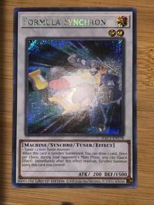 *** FORMULA SYNCHRON *** 1ST EDITION SECRET RARE HAC1-EN178 YUGIOH!