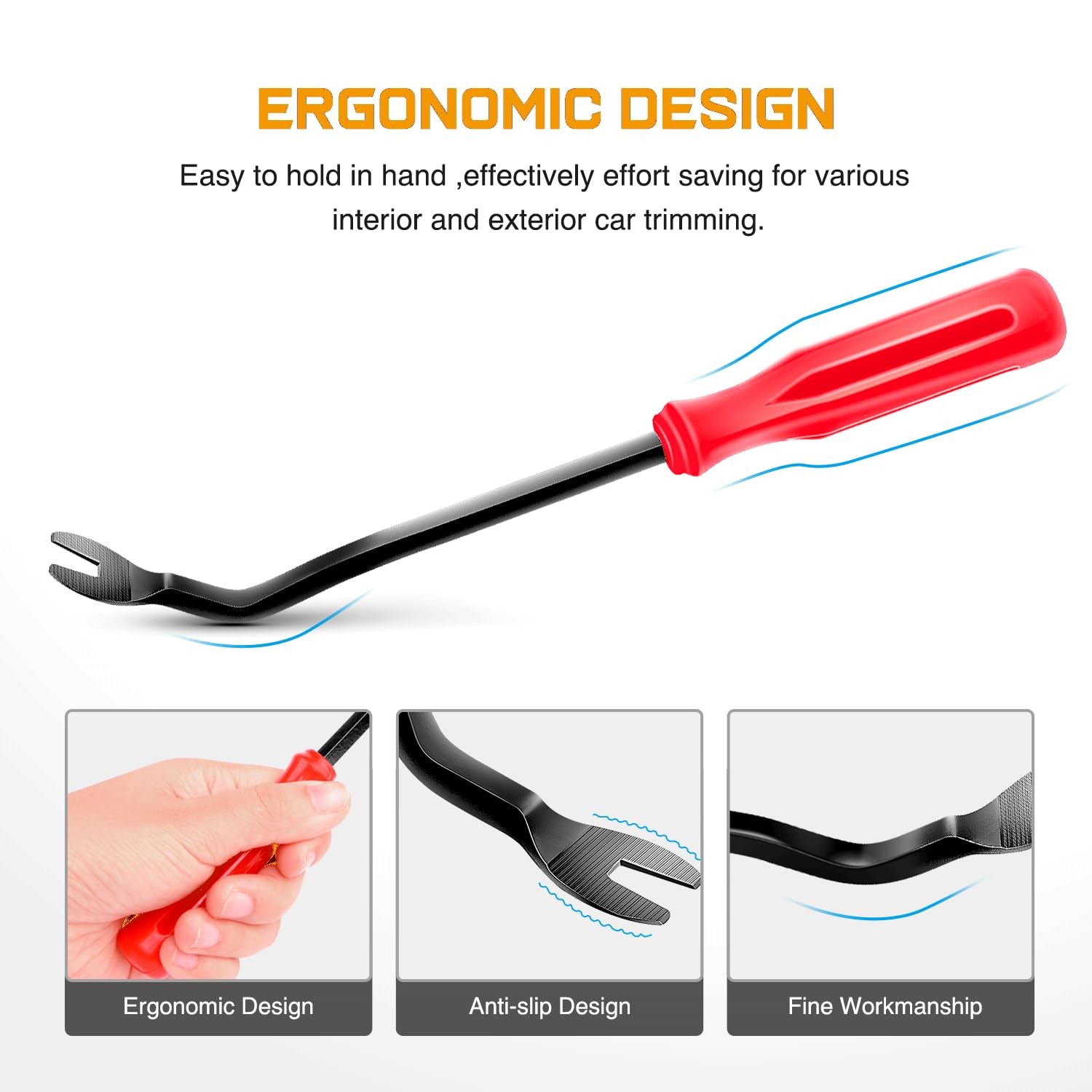 "GOOACC 240PCS Car Bumper Retainer Clips Set Push Rivets Fasteners for GM Ford"