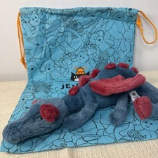 Jellycat London Little Dexter Dragon Plush Teal Maroon Small 12 With Bag