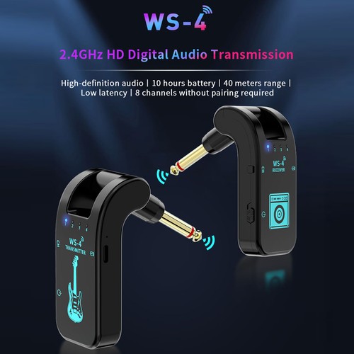 2.4GHz Wireless Guitar System Transmitter Receiver 8 Channel for Guitar Bass - Picture 3 of 13