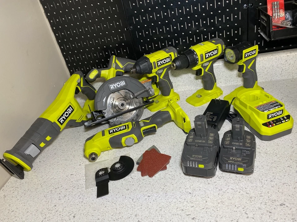 Ryobi ONE+ 18V Cordless 6-Tool Combo Set (PCL1600K2) - Image 3 of 4