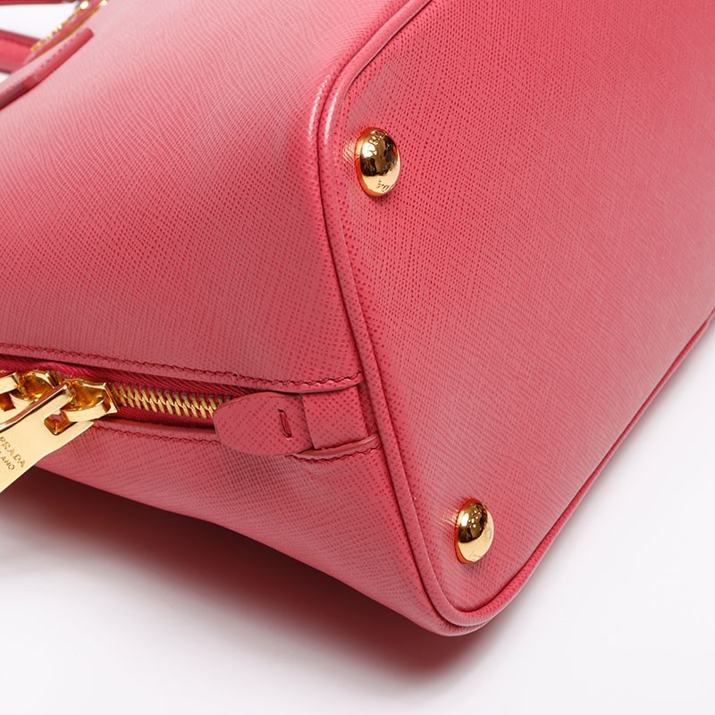 Authentic PRADA Saffiano Triangle 2way Handbag pi… - image 5