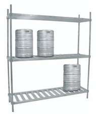 Advance Tabco KR-42-X 42" x 20" x 76" Aluminum Keg Rack w/ 4 Keg Capacity