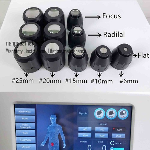 Near Focus Radial ESWT Pneumatic ED Shockwave Therapy Machine For Pain Relief ED - Picture 16 of 16