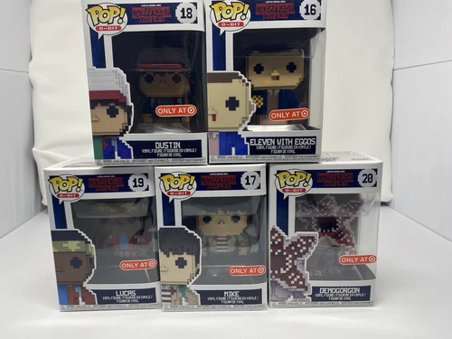 FUNKO POP! TARGET EXCLUSIVE STRANGER THINGS 8-BIT SET NEW IN BOX SEE DESC
