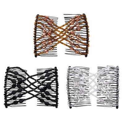 FXQHAN 3 Pieces Magic Hair Comb Medium to Large (6-7'' x 2-3''), vibrant colors 