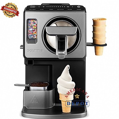 Gourmia 2Qt Soft Serve Ice Cream Maker Frozen Drink Machine w