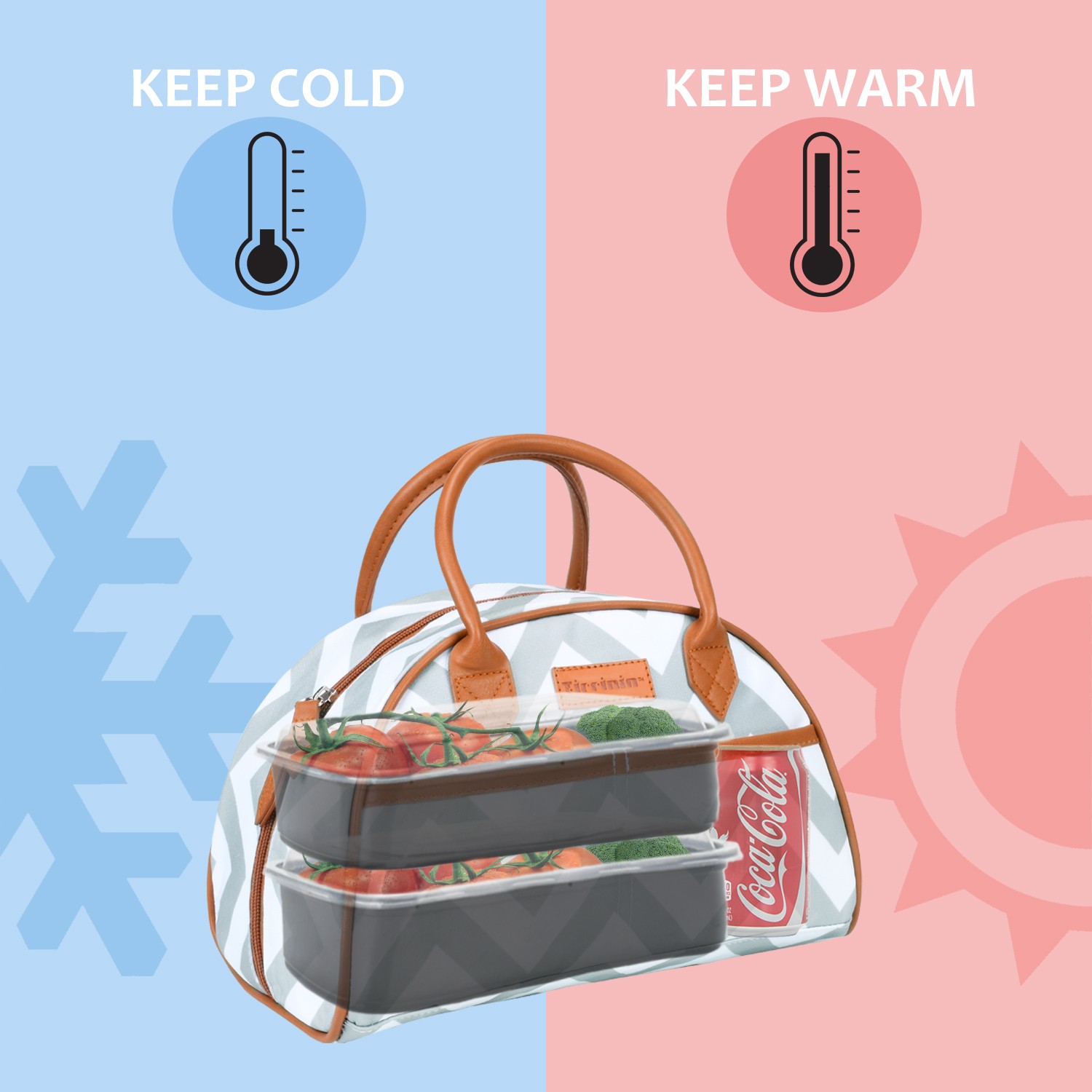 Lunch Bag Tote for Women Insulated Lunch Box Purse Work Office Picnic Work Girls