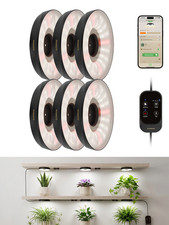 Smart Grow Lights Full Spectrum LED Auto Timer w/App Control for Indoor Plants