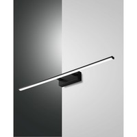 LED Bad-Wandleuchte / Spiegelleuchte Nala, IP44, 75Cm, 15W 3000K 1850Lm, Schwarz
