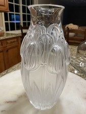 Lalique Crystal Vase Tulips , France