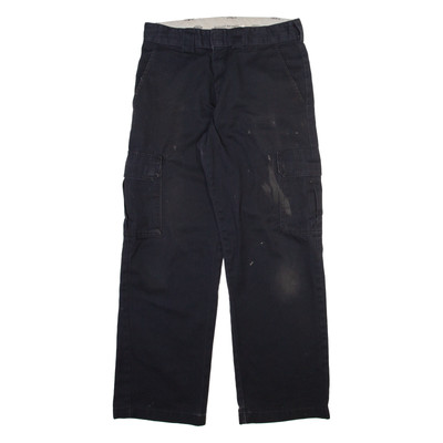 DICKIES Cargo Herren Hose Schwarz Relaxed Straight W32 L32