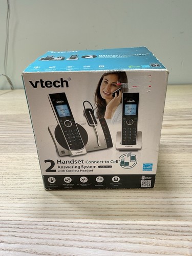 VTech DS6771-3 2 Handset Connect to Cell Answering System with Cordless Headset - Picture 7 of 10