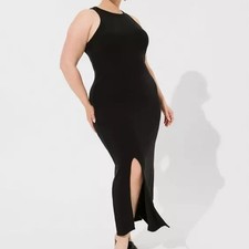 chinese dress ladies Nmoder Black Maxi Dress for Women with Pocket main image 0
