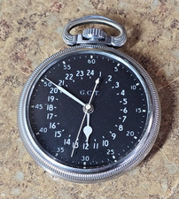 Vintage Hamilton GCT 4992B US Military WWII AN-5740 22 Jewels Pocket Watch