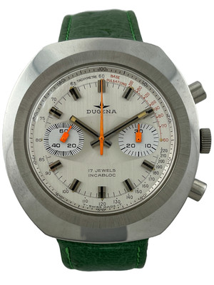 NOS Dugena Manual Winding Men's Chronograph 42Mm Valjoux 7733, Works