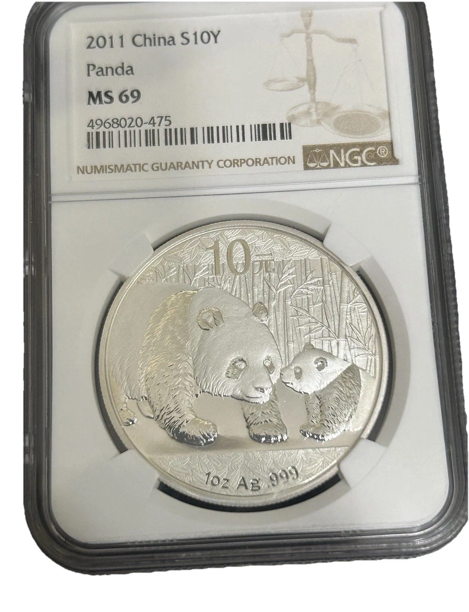 Chinese Panda MS 69 Graded 2011 Silver Bullion Coins for sale | eBay