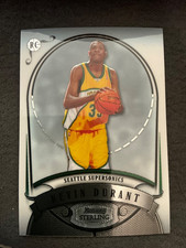 KEVIN DURANT ROOKIE CARD!!! 2007-08 BOWMAN STERLING SEATTLE SUPERSONICS MINT. rookie card picture