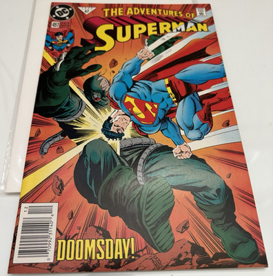 The Adventures of Superman #497 Doomsday! (1992) Superman Doomsday DC