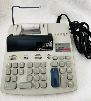 Texas Instruments TI-5045 SV 2-Color Printing Electronic Calculator 12 Digits