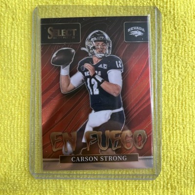 2022 Panini Select Draft Picks - En Fuego Carson Strong #EN-CS Silver Prizm (RC)