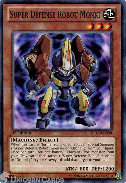 JOTL-EN008 Super Defense Robot Monki Common 1st Edition Mint Yu-Gi-Oh! Card